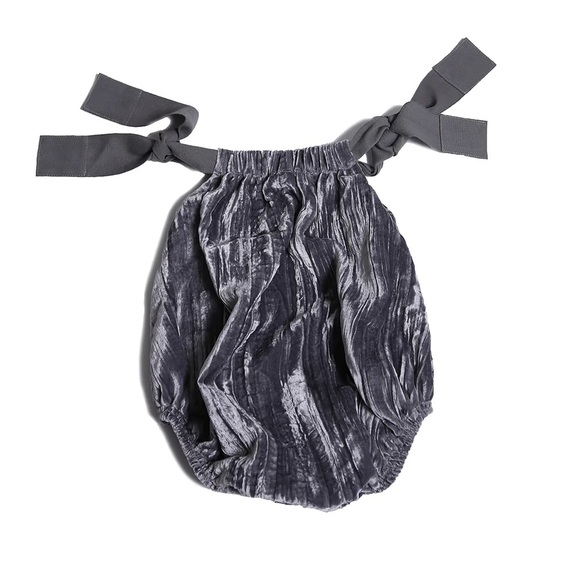 Tia Cibani Velvet Elephant Romper RUCHED SAC ROMPER - Picture 2 of 6